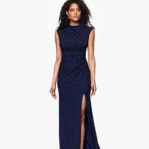 Sophisticated Navy Blue Maxi Dress